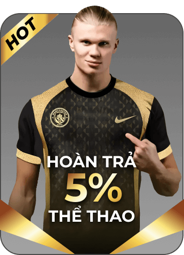 hoàn trả 5% thể thao